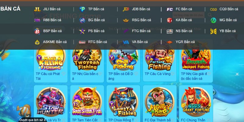 Game bắn cá online luôn thu hút nhiều người chơi